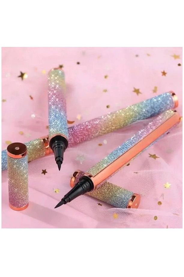 Lash Extension Sky High Maskara & Simli Siyah Kalem Eyeliner Seti Waterproof - 2