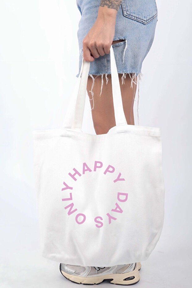 Happy Days Only - حقيبة قماش