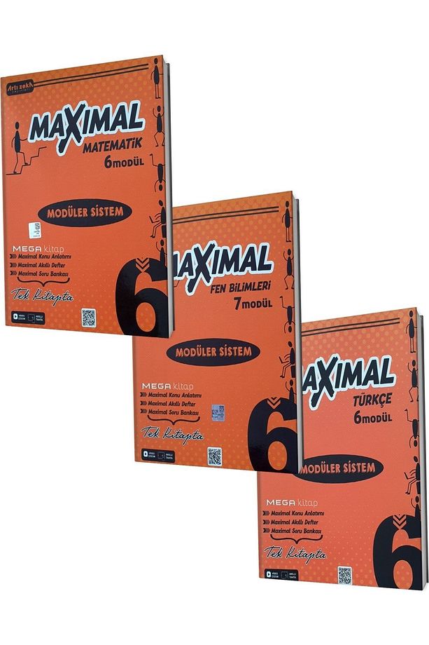 2024 6.SINIF MAXİMAL MODÜLER SİSTEM MATEMATİK, FEN, TÜRKÇE SETİ (3 Kitap) - 1