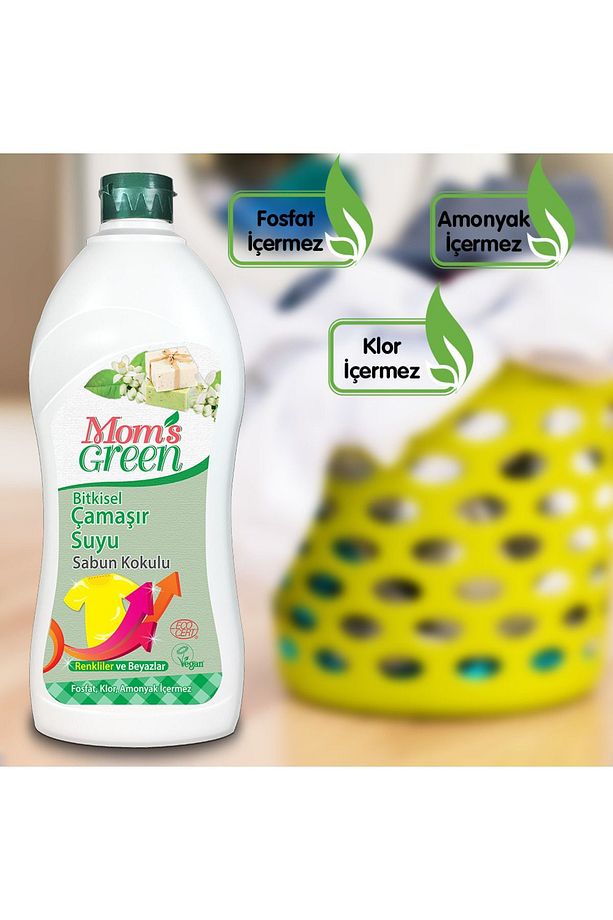 Mom's Green Bitkisel Çamaşır Suyu 750 ml - Sabun Kokulu Eco - 2