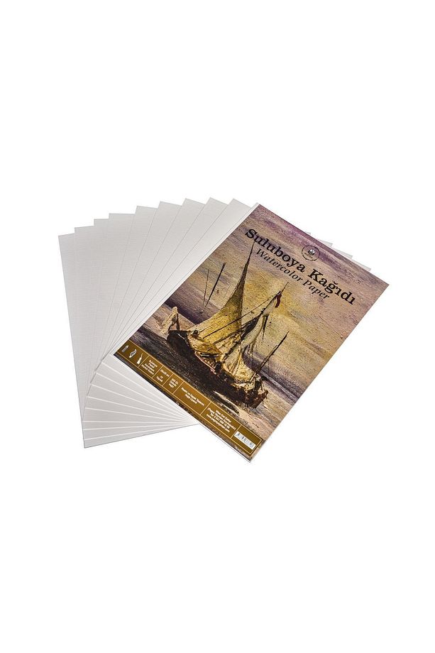 Suluboya Kağıdı/300gr. Dokulu Kağıt/25x35 Cm/ 10 Yaprak (TUVAL KAĞIT) - 1