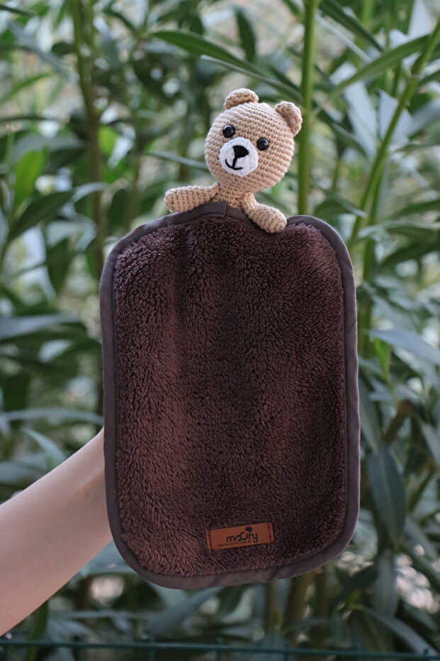 Pupa Series Little Explorers-Tactile Play- Amigurumi- Teddy Bear Puppet Toy- Tummy Time-Sensory