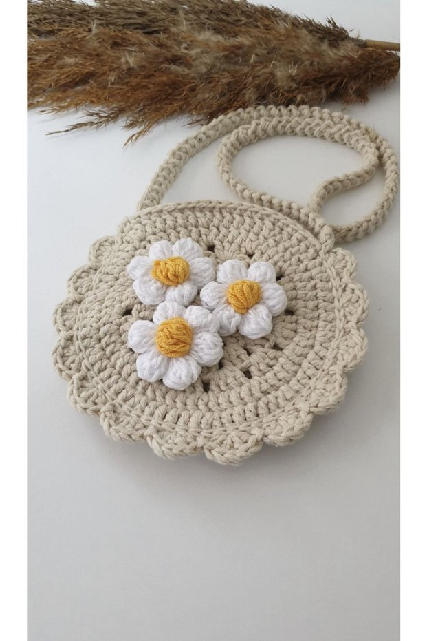 Baby Girl/Child Decorative Knitted Bag and Buckle Set