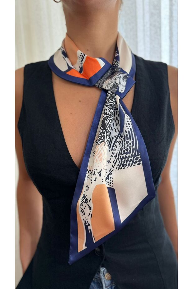 Artistic PattErnEd TiE Scarf - 1