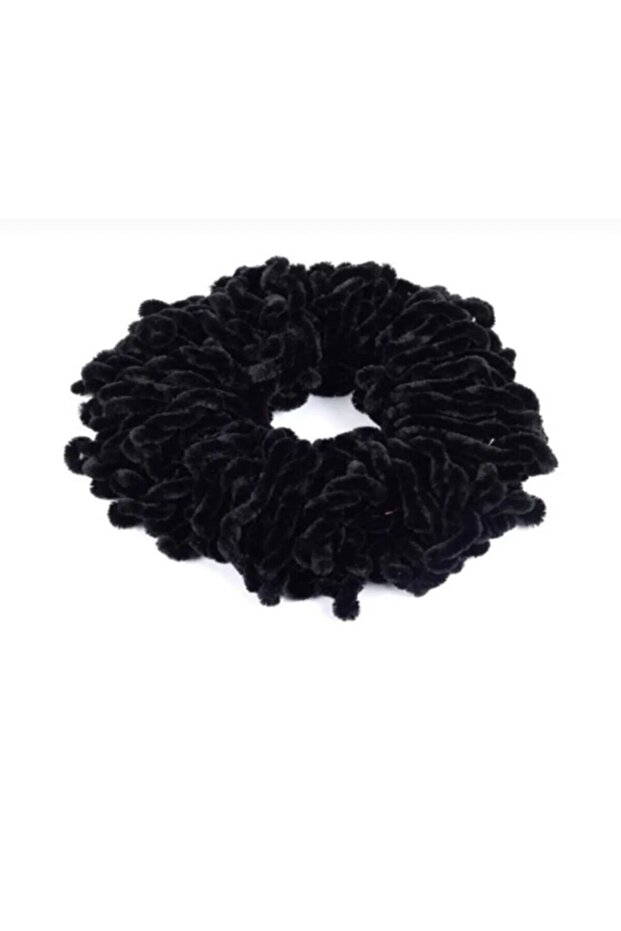Knob Buckle Scarf Knob Black Velvet