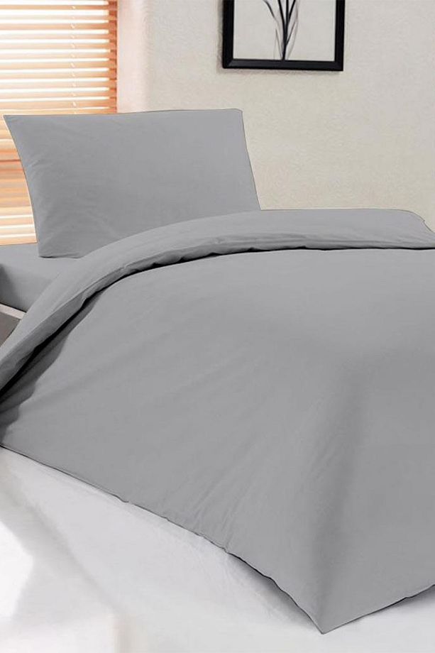 Pure Lite Tek Kişilik Nevresim Seti 135x200 Gri - 1