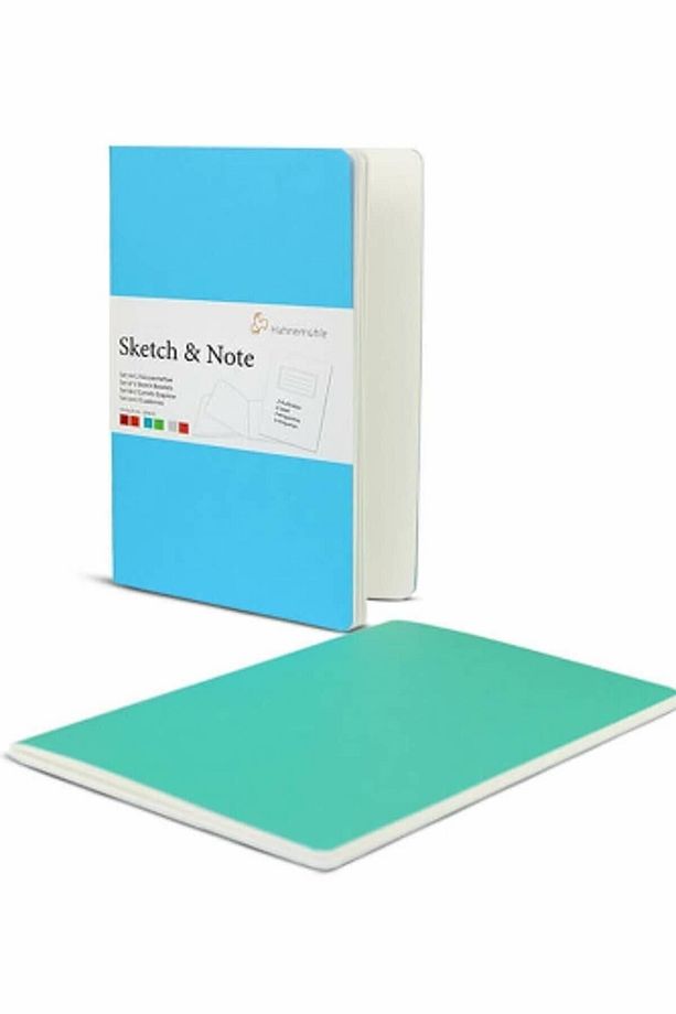 Hahnemuhle Sketch & Note 2`li Defter 125 Gr. A5 Mavi/yeşil - 1