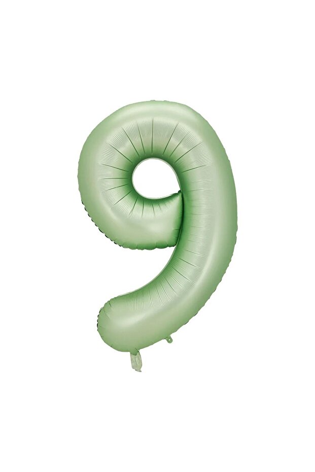 4 Water Green Color Number Foil Balloons 76 cm