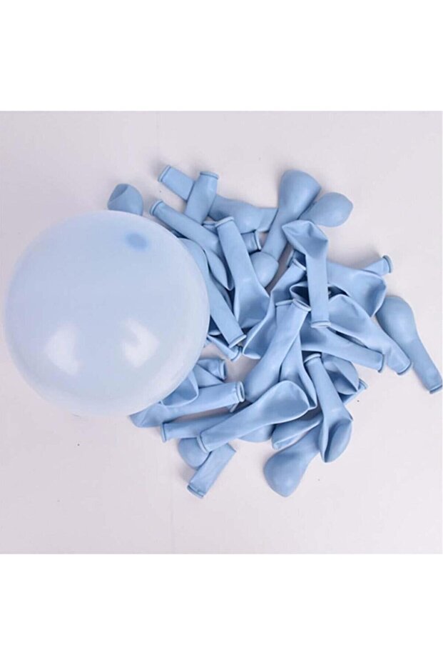 Balloon Mini Macaron Blue 6 Inch 50 Pieces