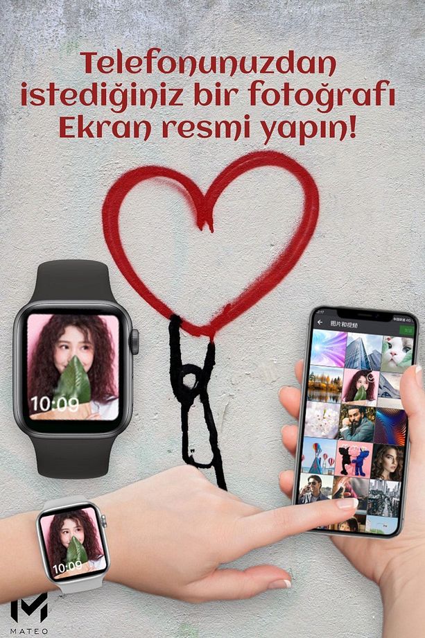 Mwt500 Akıllı Saat Ios Android Destekli Arama Özeliği Sensörlü 2025 Son Nesil - 5