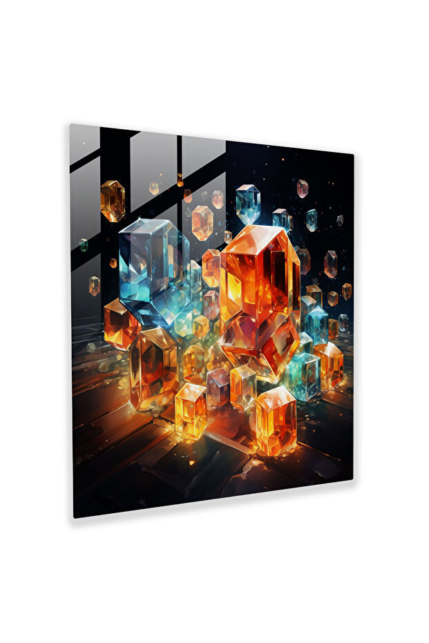 طباعة Marvel Glass - Infinity Stones - Marvel، طباعة زجاجية، Marvel، زخرفة الحائط