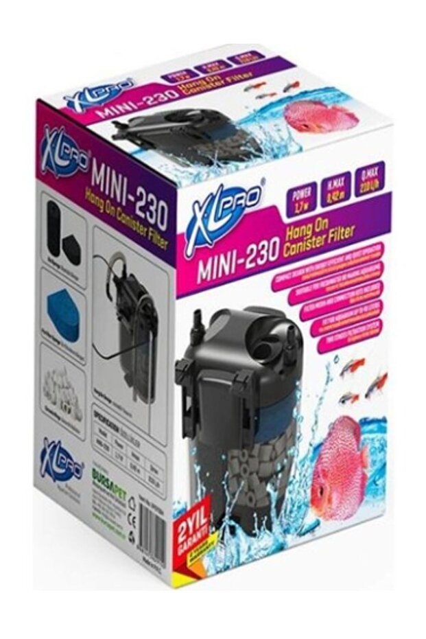 XL Pro Mini 230 مرشح خارجي 210 لتر/ساعة