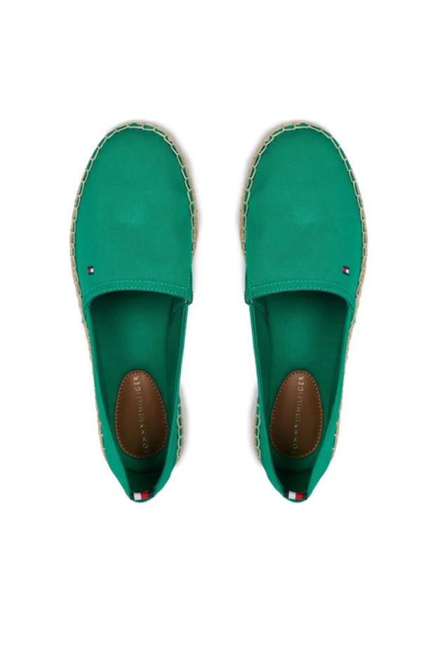 Basic Flat Kadın Yeşil Espadril - 1