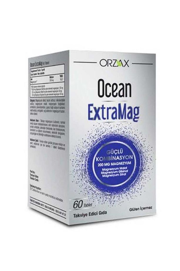 Extramag 60 Tablet Magnezyum Takviyesi Bisglisinat Malat Sitrat '&' (1x100ml yüz temizleme jeli ) - 1