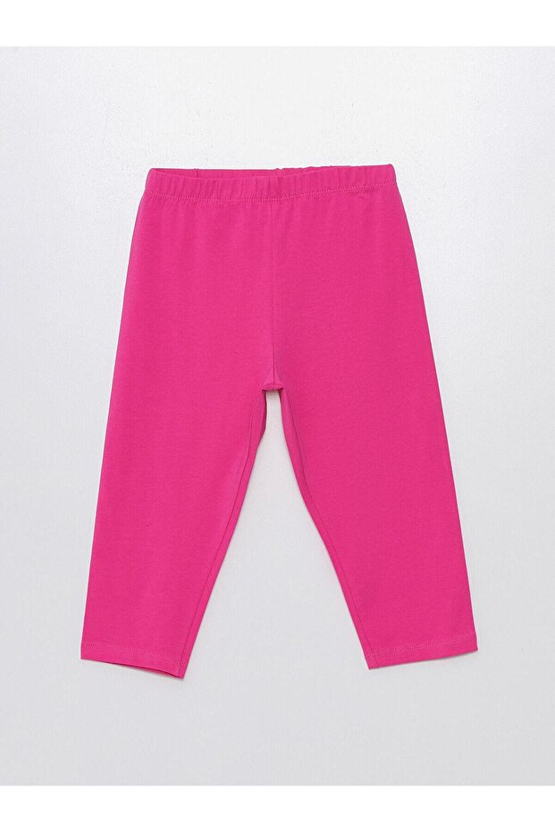 Basic Girls' Leggings with Elastic Waist (S4)