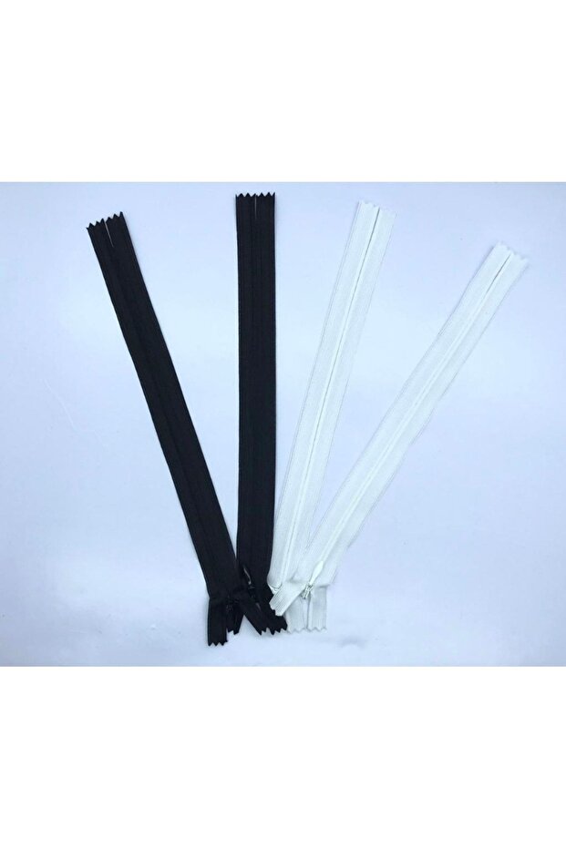 55 cm Hidden Zipper - 10 Black and White