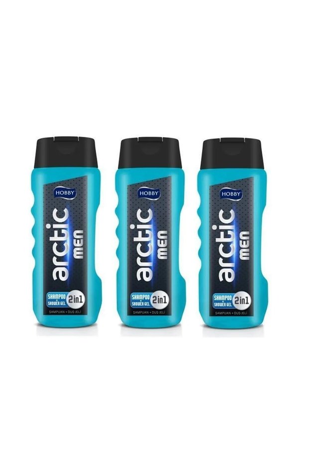 Arctic 400 ml Men Shampoo Shower Gel - X 3 Pieces