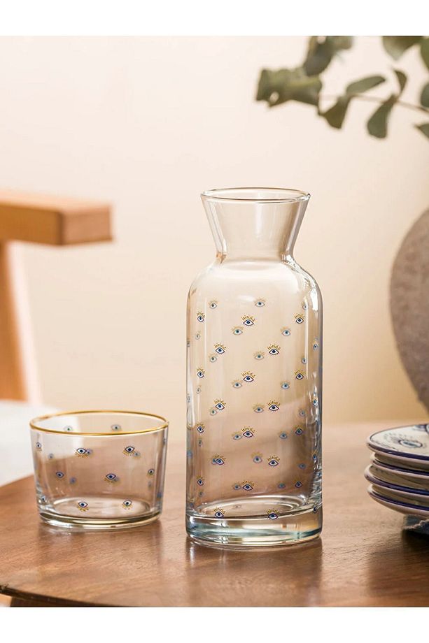 LCW HOME Baskılı Bardaklı Sürahi 700 ML - 2