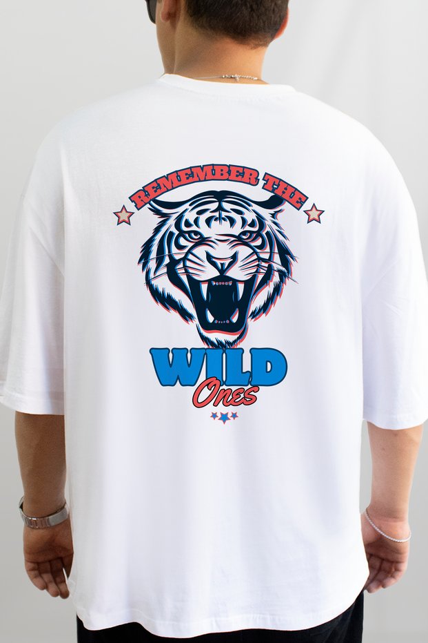 Men's Printed Wild Ones Cotton T-Shirt Oversize T-Shirt