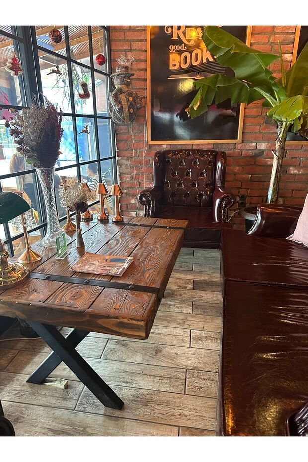 Ahşap Iron Sehpa - 3