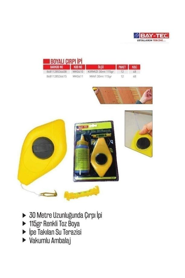 Çırpı Ipi Kırmızı Boyalı 30mt 115gr Mk0410 6408 - 1