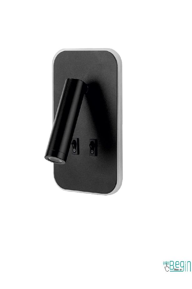 TUVALU ÇİFT KADEMELİ YATAK BAŞI LED APLİK 13W CT-5243 - 1
