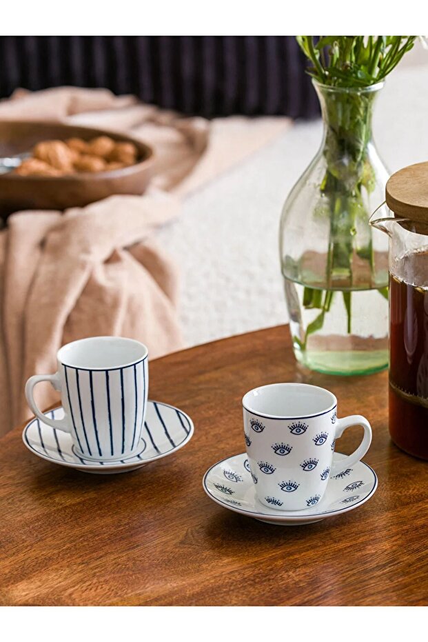 LCW HOME 6 Kişilik Porselen Kahve Fincan Takımı 90 Ml - 1