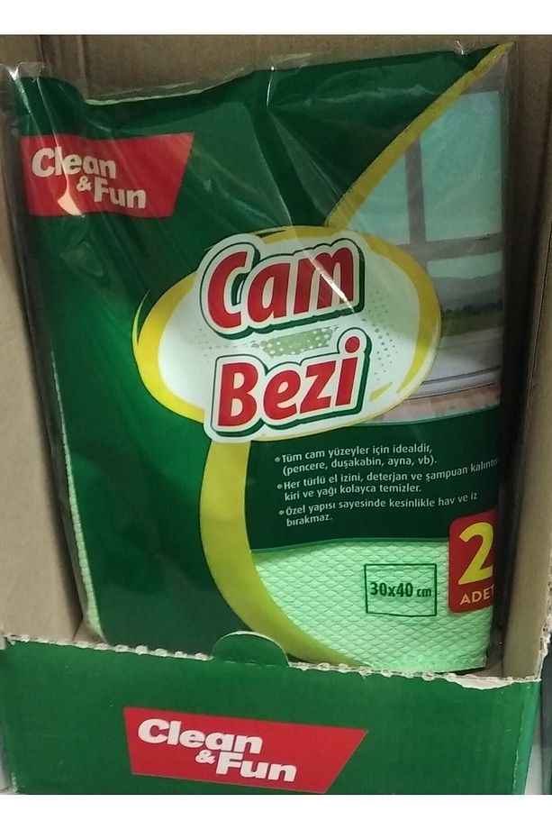 4 Adet Mikrofiber Clean Fun Cam Bezi - 1