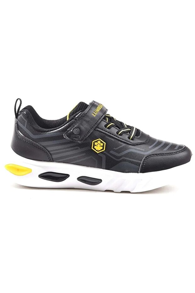 Micra 3Pr Boys' Athletic Shoes Black and Yellow