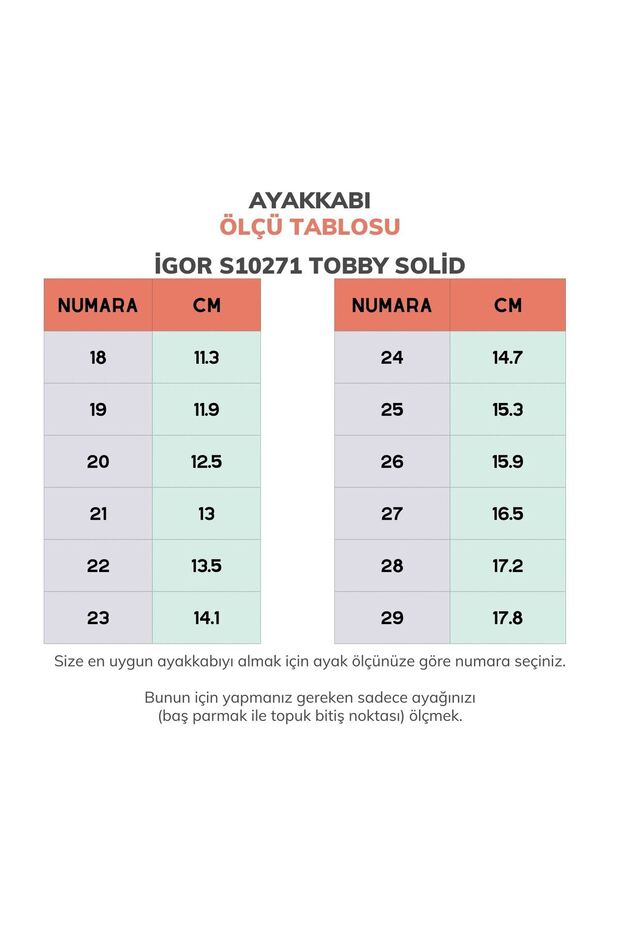 S10271 Tobby Solid Siyah Çocuk Sandalet - 5
