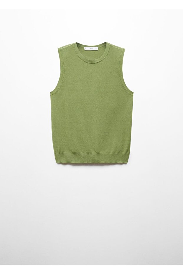 Askılı örgü bluz - 3