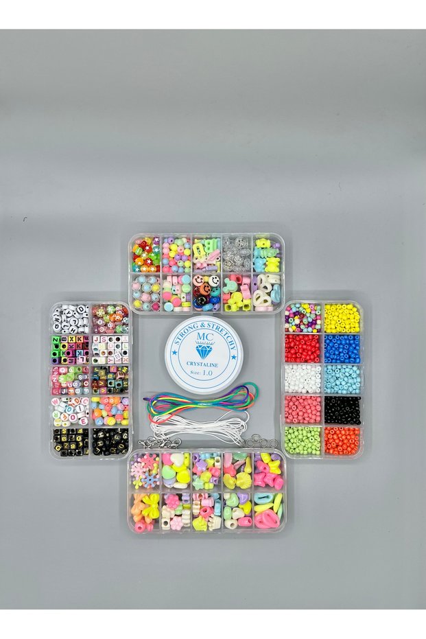 Jewelry Making Sand Beads Letter Beads And Figure Beads Jewelry Making Set For Kids 45 Pieces