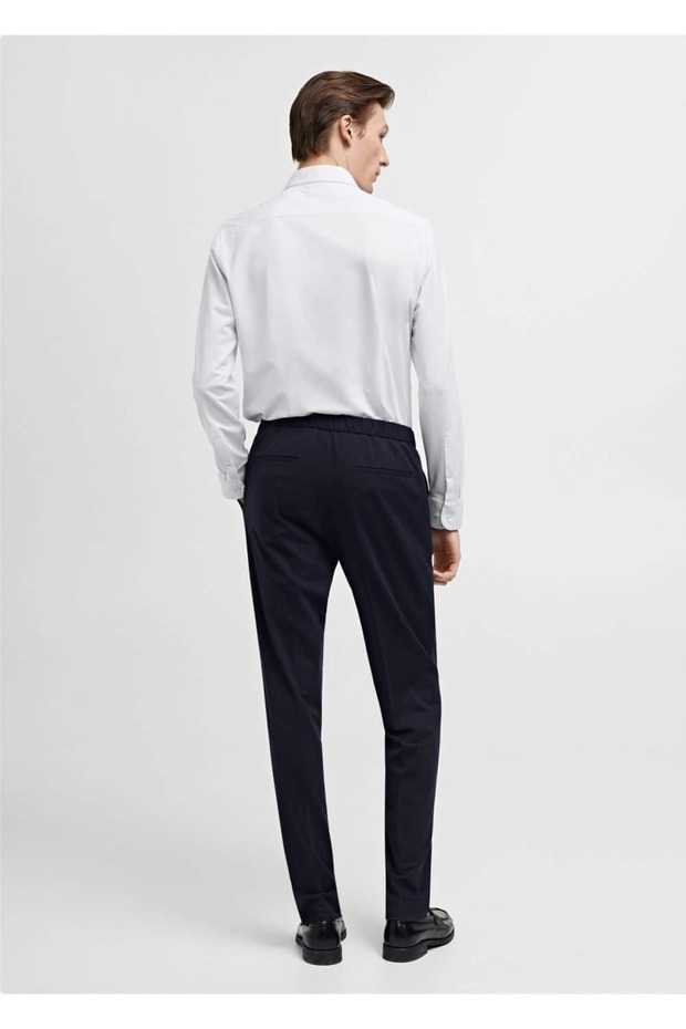 Slim fit pamuklu gömlek - 4