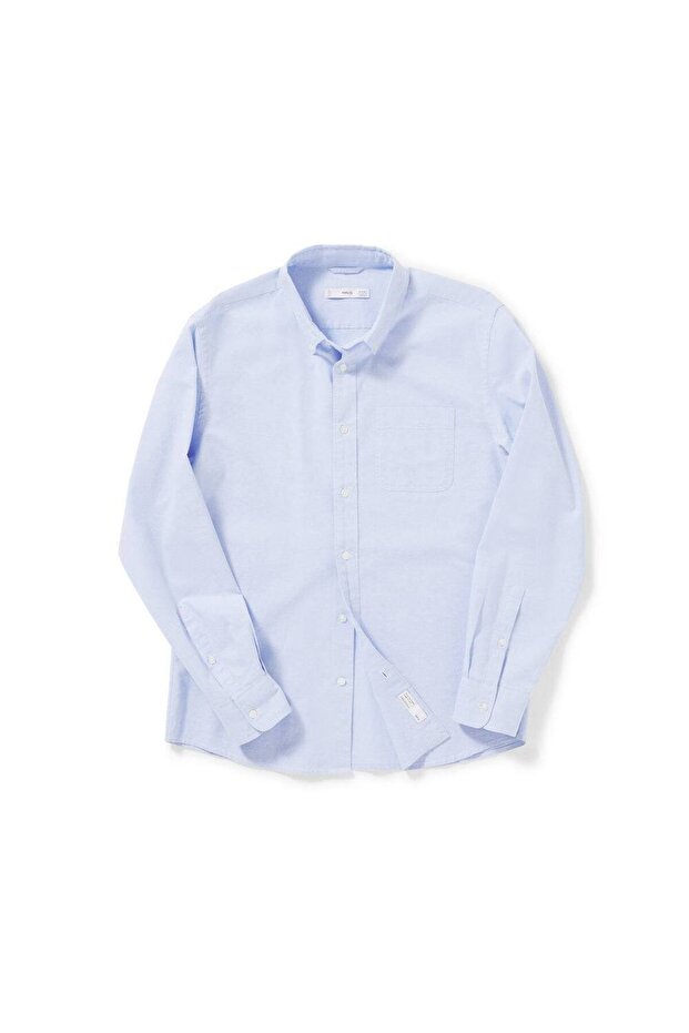 Regular Fit Pamuklu Oxford Gömlek - 6