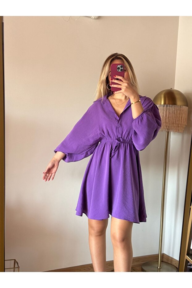 Mor kiloş elbise - 3