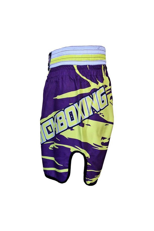 KB246 Kick Boks Şortu Kick Boxing Antrenman Şortu Dijital Baskılı Neon Şort - 3
