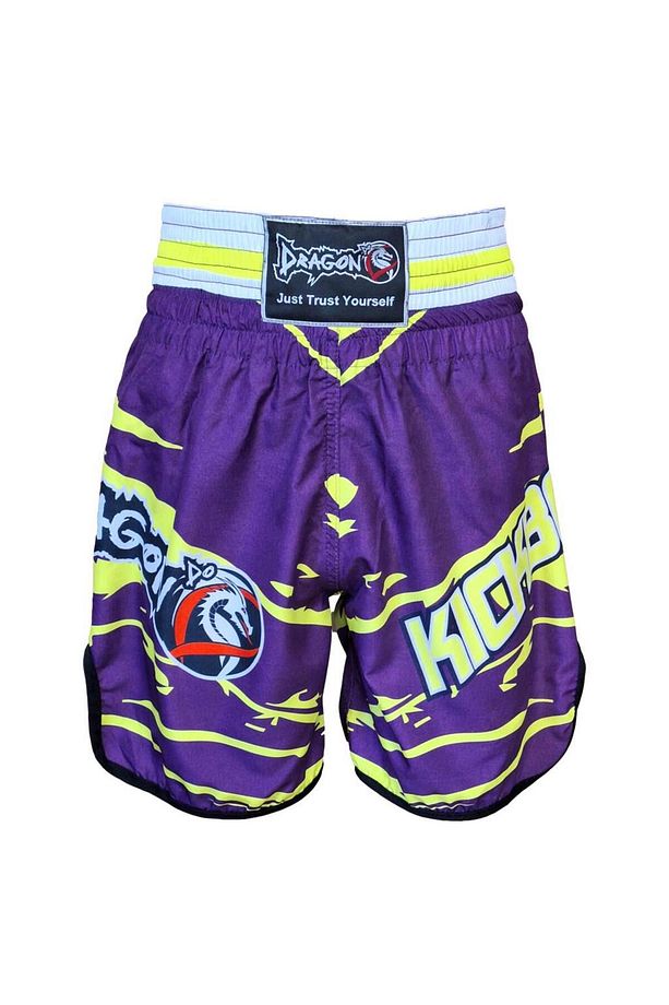 KB246 Kick Boks Şortu Kick Boxing Antrenman Şortu Dijital Baskılı Neon Şort - 7