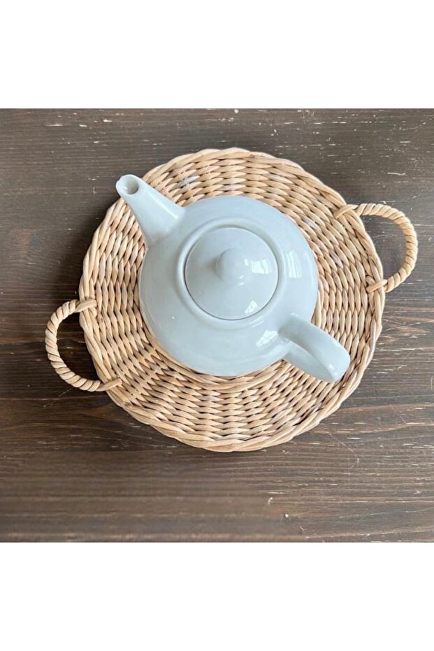 Wicker presentation plate, washable wicker mesh presentation plate plate