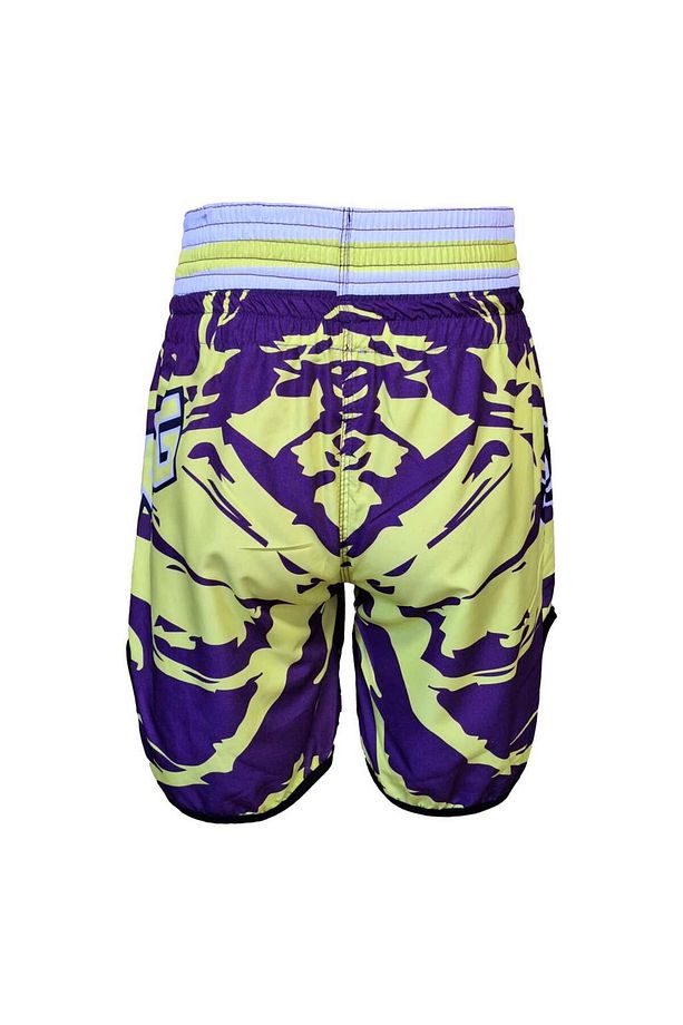 KB246 Kick Boks Şortu Kick Boxing Antrenman Şortu Dijital Baskılı Neon Şort - 6