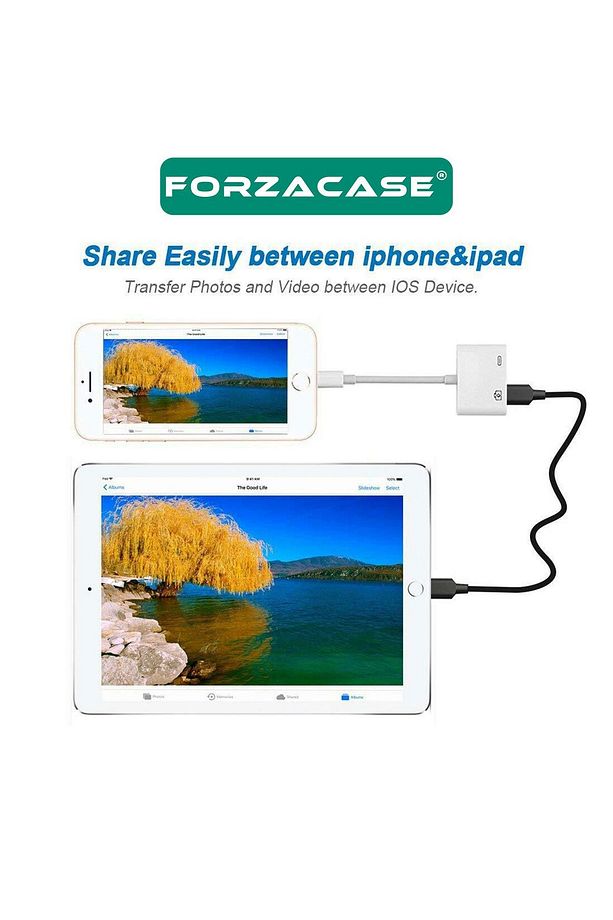 Lightning to Type C USB 3.0 iphone iPad Uyumlu Bağlantı Şarj ve Kamera Adaptörü - FC489 - 2