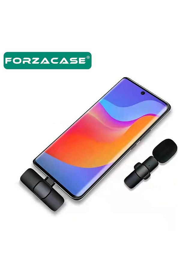 Type-C Profesyonel Wireless Kablosuz Yaka Mikrofonu Lavalier - FC100 - 4