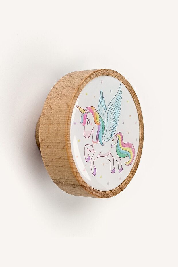 Unicorn Ahşap Çocuk Odası Dolap Ve Çekmece Kulp - 1