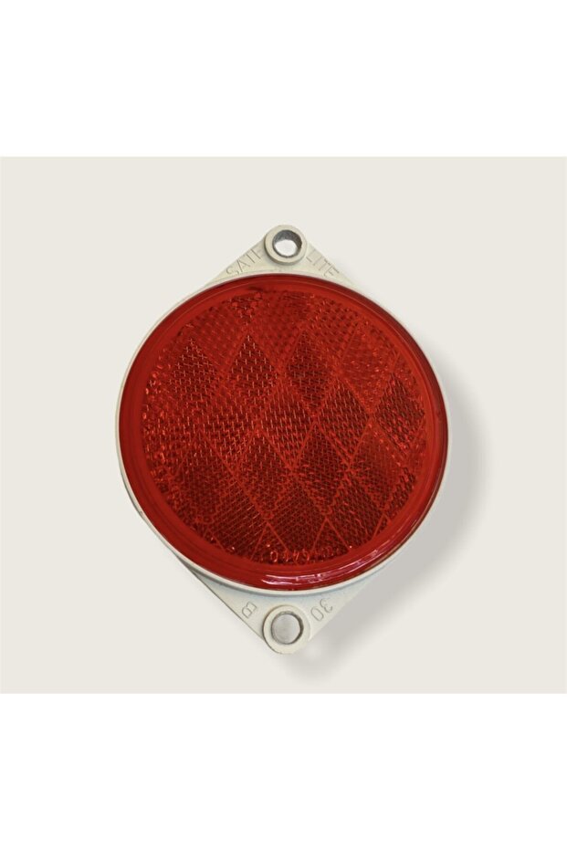 Red Screw-In Round Plastic Reflector Cat Eye Caravan/Van/Trailer