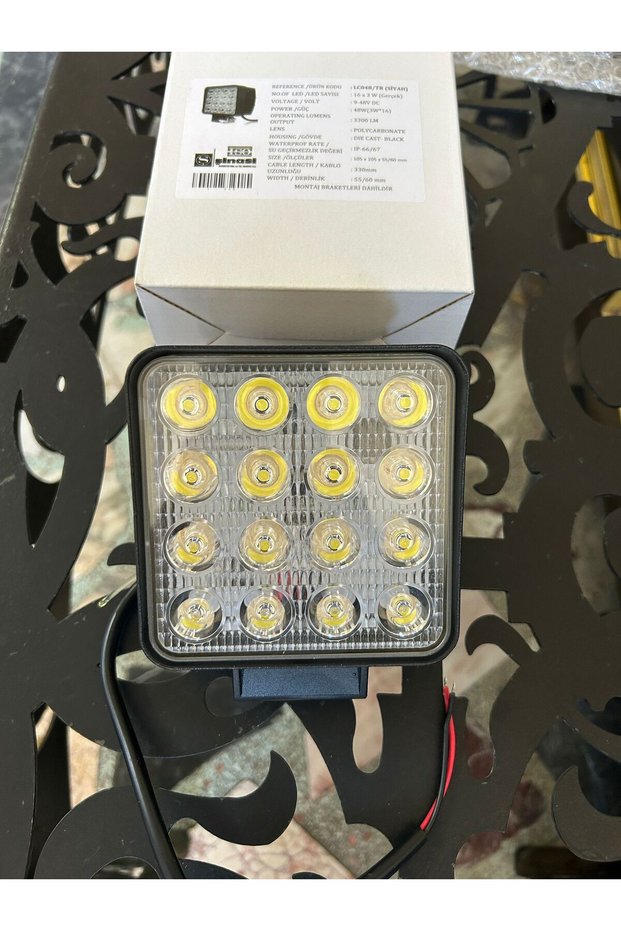 KARE LED ÇALIŞMA LAMBASI 12-48V