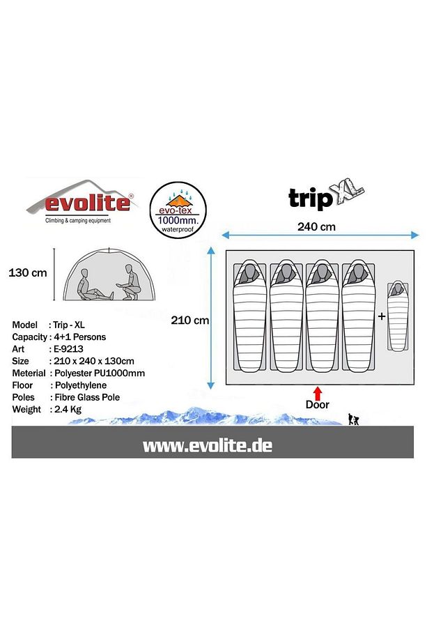 Trip Xl Monodome 4 1 Kişilik Kamp Çadırı - 2