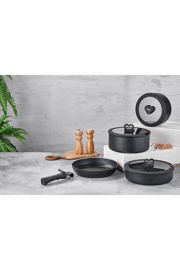 Easy Connect 8 Parça Tencere Seti / Ergonomik Tak Çıkar Sap - 8