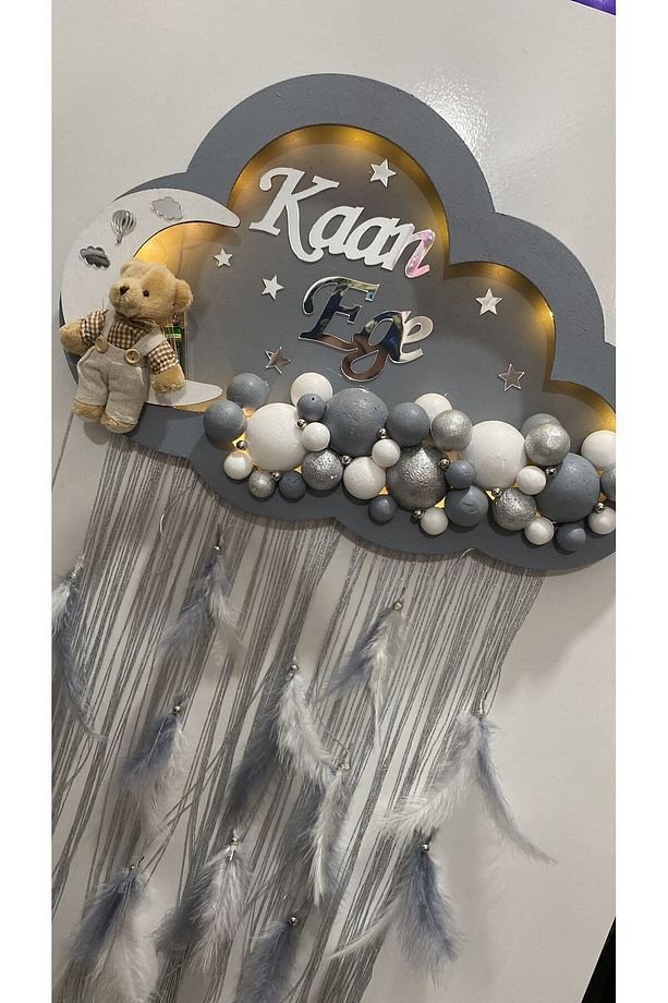 45-30 ledli bulut bubble kapı süsü - 2