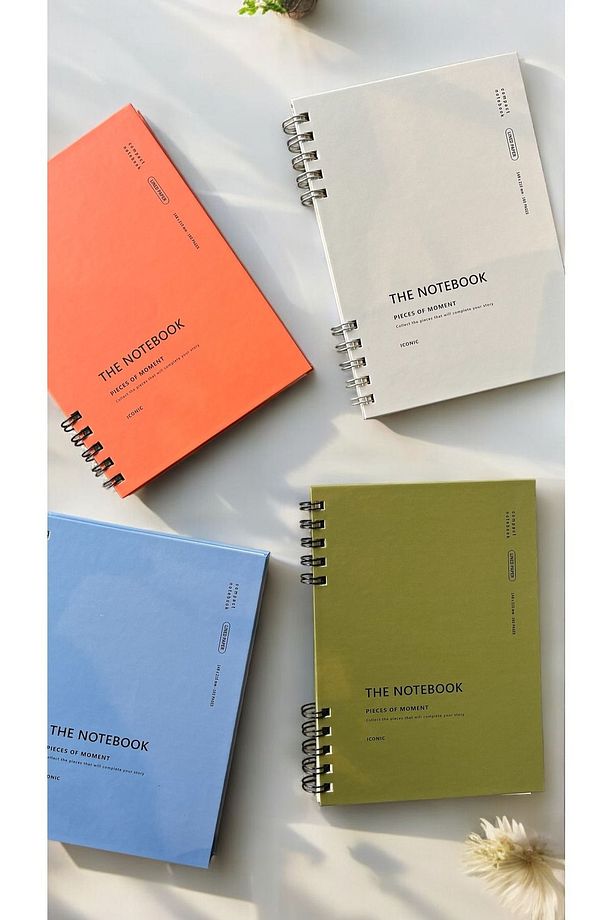 The Notebook Serisi Spiralli 80 Yaprak Çizgisiz A5 Defter (PLACID BLUE KAPAK) - 2