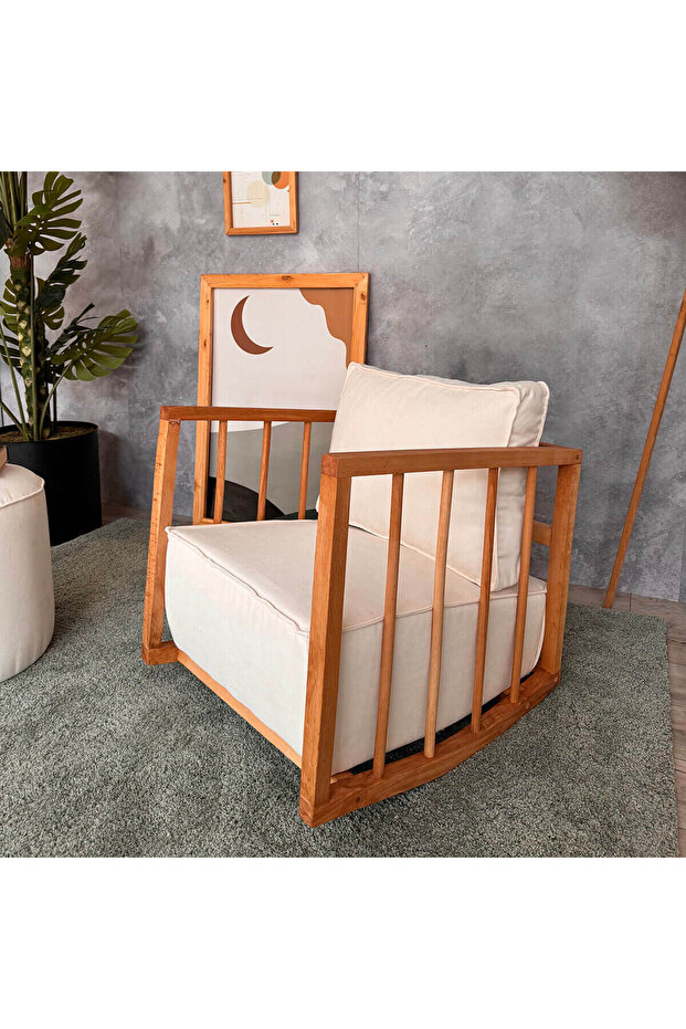 Sallanan Beyaz Koltuk - 3