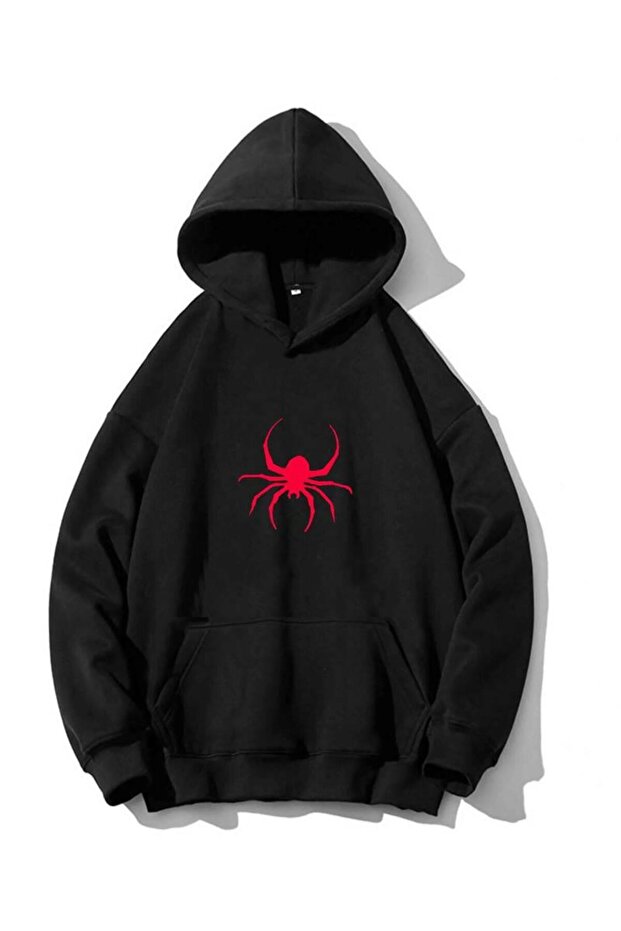 Spider Black Hooded Sweatshirt